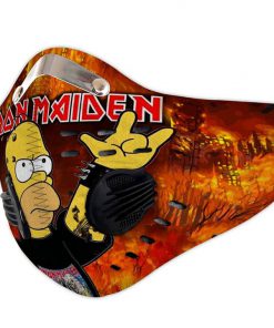 Iron maiden the simpsons carbon pm 2,5 face mask 3