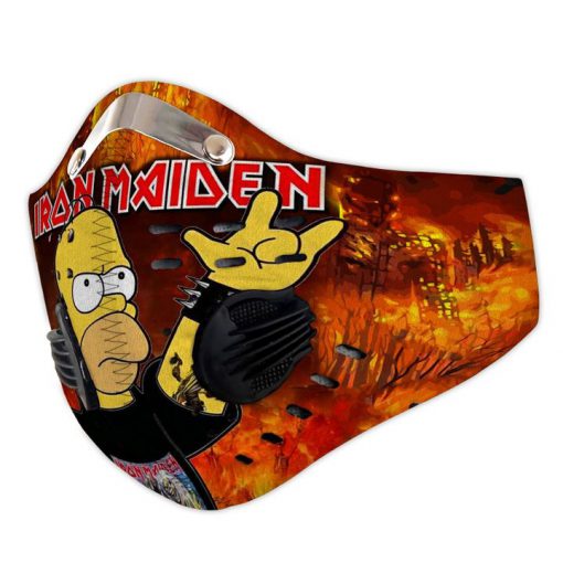 Iron maiden the simpsons carbon pm 2,5 face mask 3