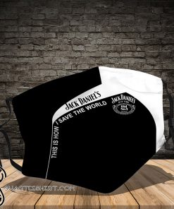 Jack daniel_s this is how save the world full printing face mask