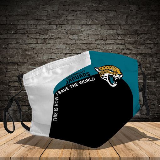 Jacksonville jaguars this is how save the world full printing face mask 1