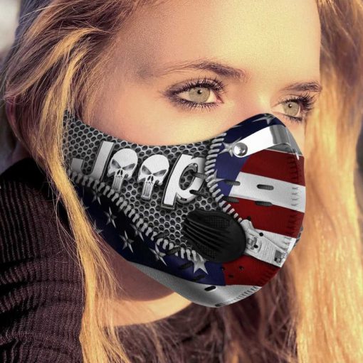 Jeep american flag carbon pm 2,5 face mask 1