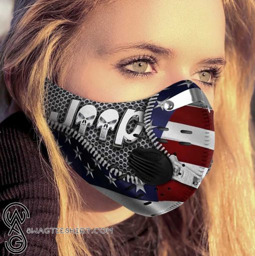 Jeep american flag carbon pm 2,5 face mask