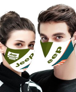 Jeep car logo full printing face mask 1