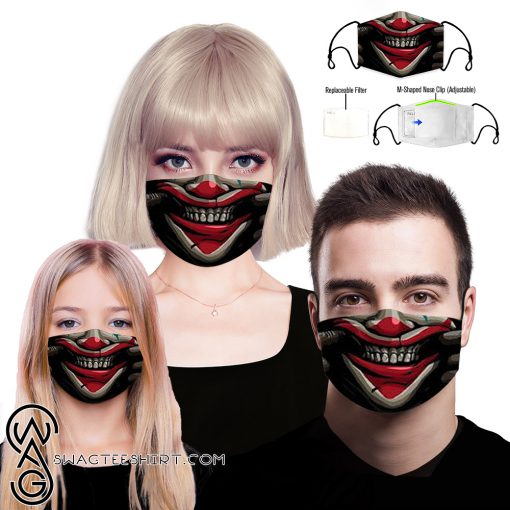 Joker smile full printing face mask