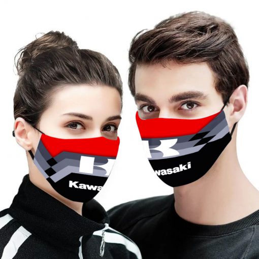 Kawasaki motor full printing face mask 1