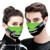 Kawasaki motor logo full printing face mask
