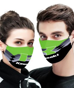 Kawasaki motor logo full printing face mask 2