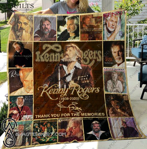Kenny rogers thank you for the memories full printing quilt