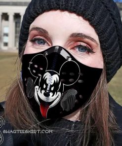 Kiss rock band mickey mouse carbon pm 2,5 face mask