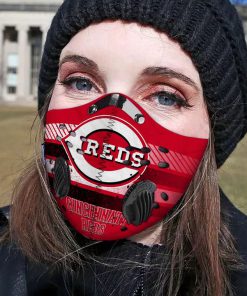 MLB cincinnati reds filter activated carbon face mask 3