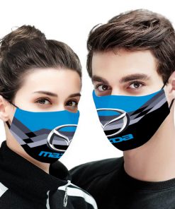 Mazda logo full printing face mask 1