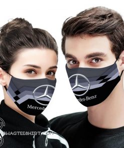 Mercedes-benz car logo full printing face mask