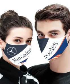 Mercedes-benz logo full printing face mask 1