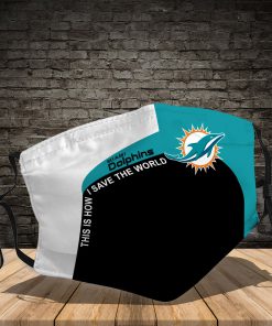 Miami dolphins this is how save the world full printing face mask 1