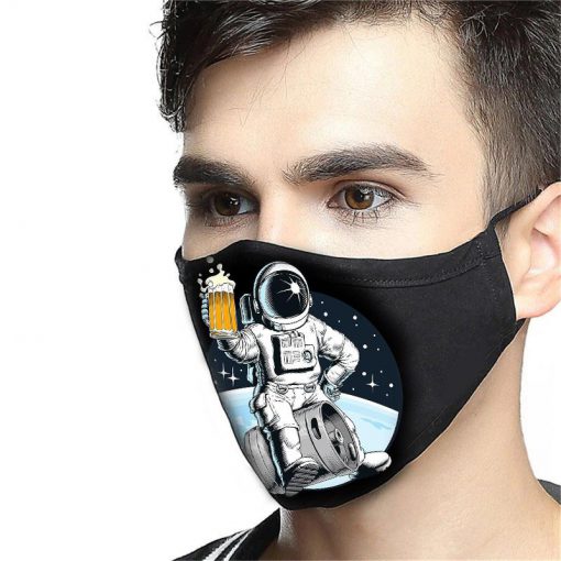 NASA astronaut and beer anti-dust cotton face mask 1