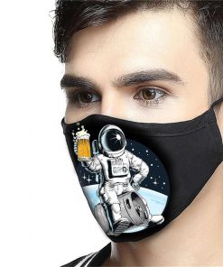 NASA astronaut and beer anti-dust cotton face mask 2