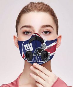 New york giants carbon pm 2,5 face mask 4
