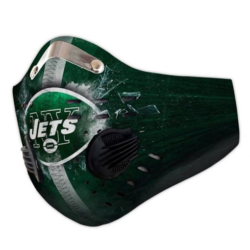 New york jets football carbon pm 2,5 face mask 2