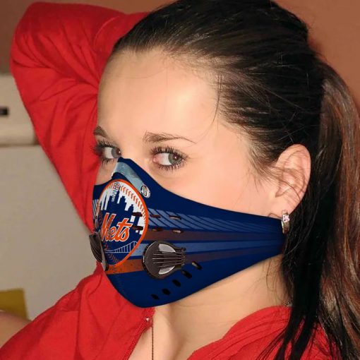 New york mets carbon pm 2,5 face mask 2