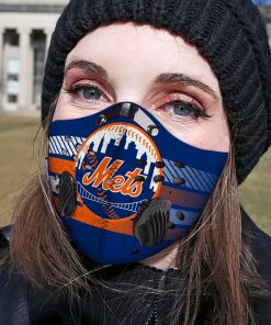 New york mets carbon pm 2,5 face mask 3