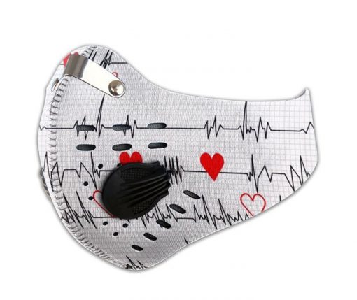 Nurse heartbeat filter activated carbon pm 2,5 face mask 1