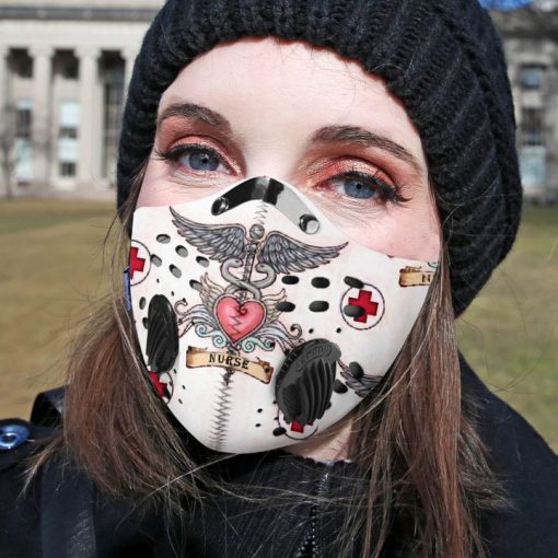 Nurse proud carbon pm 2,5 face mask 1