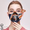 Personalized charlie and snoopy chicago bears filter activated carbon face mask