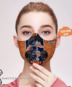 Personalized chicago bears football filter activated carbon face mask