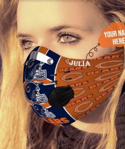 Personalized chicago bears football filter activated carbon face mask 3