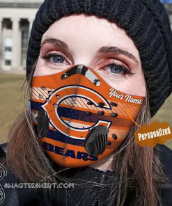 Personalized chicago bears nfl filter activated carbon face mask