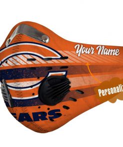 Personalized chicago bears nfl filter activated carbon face mask 3