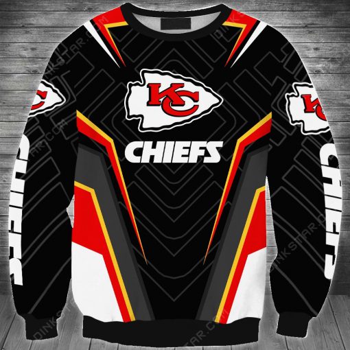 Personalized kansas city chiefs football full printing sweatshirt