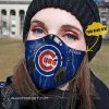 Personalized mlb chicago cubs team filter activated carbon face mask