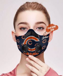 Personalized nfl chicago bears filter activated carbon face mask 1