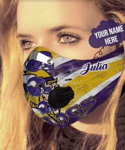 Personalized nfl minnesota vikings team filter activated carbon face mask 3