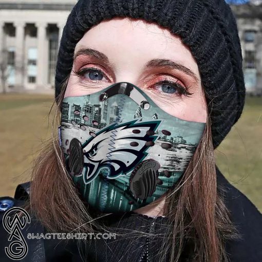 Philadelphia eagles logo filter activated carbon face mask