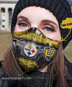 Pittsburgh steelers custom name carbon pm 2,5 face mask
