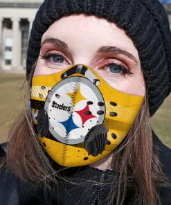 Pittsburgh steelers football carbon pm 2,5 face mask 3