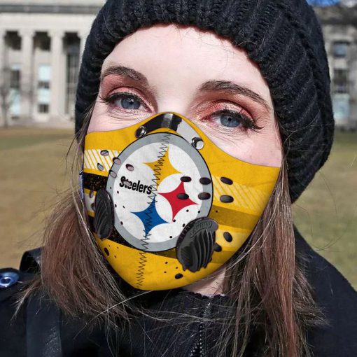 Pittsburgh steelers football carbon pm 2,5 face mask 3