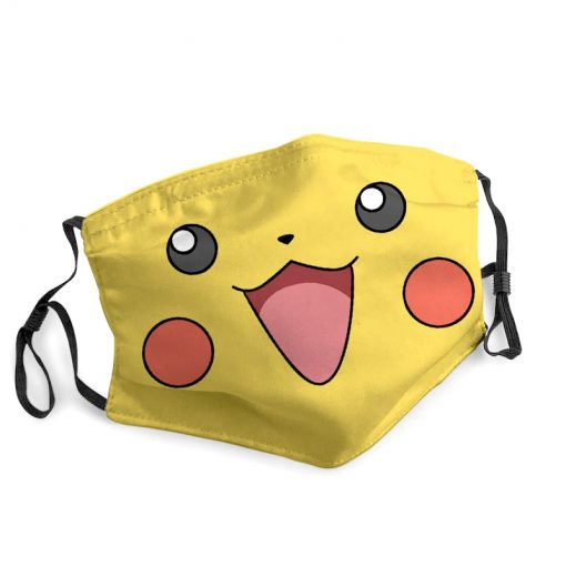 Pokemon pikachu face anti-dust face mask 1