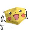 Pokemon pikachu face anti-dust face mask