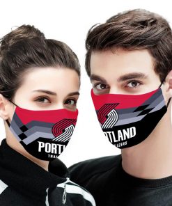 Portland trail blazers logo full printing face mask 1