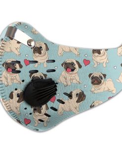 Pug dog filter activated carbon pm 2,5 face mask 2