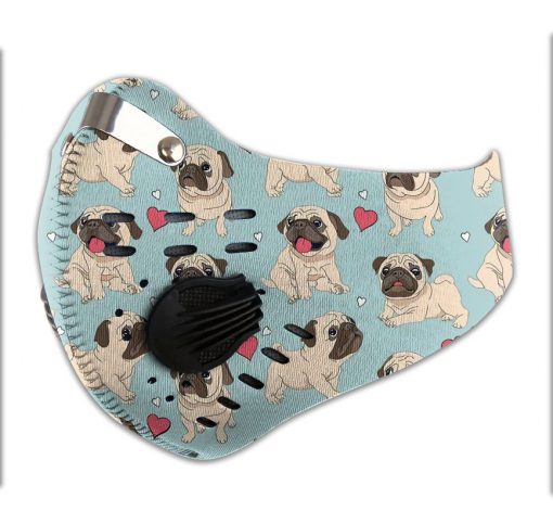 Pug dog filter activated carbon pm 2,5 face mask 2