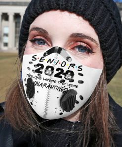Senior 2020 the one where they were quarantined carbon pm 2,5 face mask 1