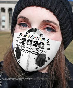 Senior 2020 the one where they were quarantined carbon pm 2,5 face mask