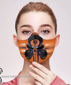 Skull chicago bears filter activated carbon face mask