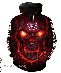 Skull montreal canadiens full over print shirt