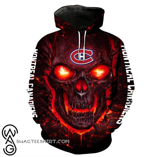 Skull montreal canadiens full over print shirt