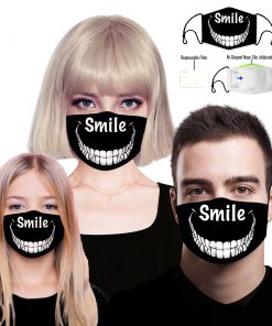 Skull smile full printing face mask 2